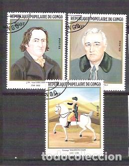 Sellos: Congo 1982 Paintings, used     E.036 - Foto 1