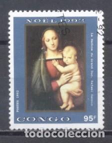 Sellos: Congo,1992 - preobliterado - Foto 1