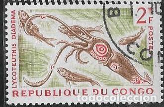 Sellos: CONGO YVERT 144A, FAUNA - Foto 1