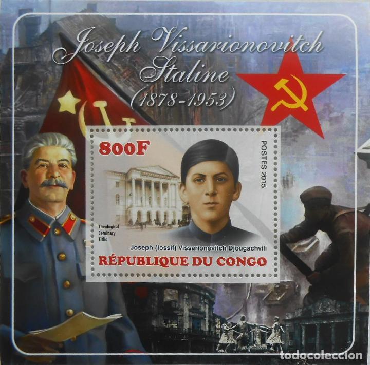 Sellos: CONGO 2015 SHEET MNH STALIN - Foto 1