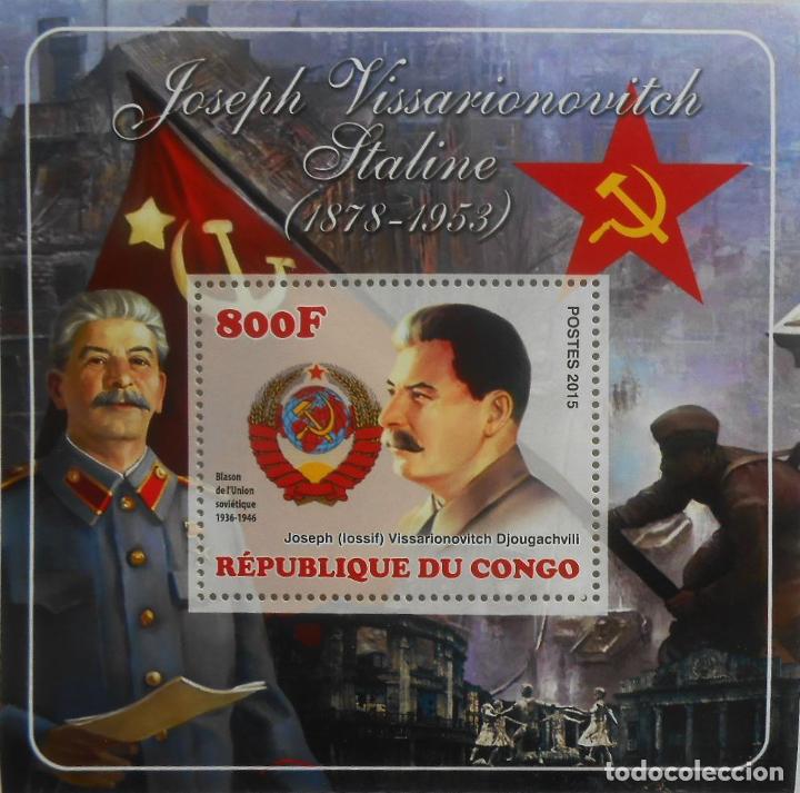 Sellos: CONGO 2015 SHEET MNH STALIN - Foto 1
