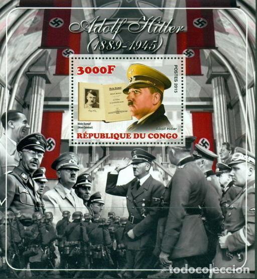 Sellos: CONGO 2015 SHEET MNH HITLER - Foto 1