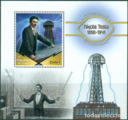 Sellos: CONGO 2018 SHEET MNH NIKOLA TESLA - Foto 1