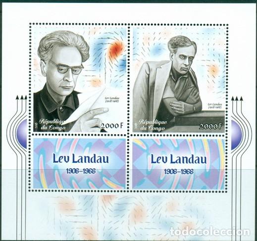 Sellos: CONGO 2018 SHEET MNH LEV LANDAU - Foto 1