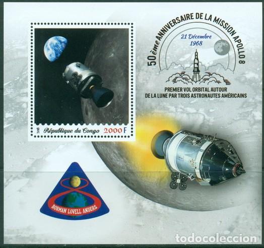 Sellos: CONGO 2018 SHEET MNH APOLLO 8 ESPACIO SPACE ESPACE - Foto 1