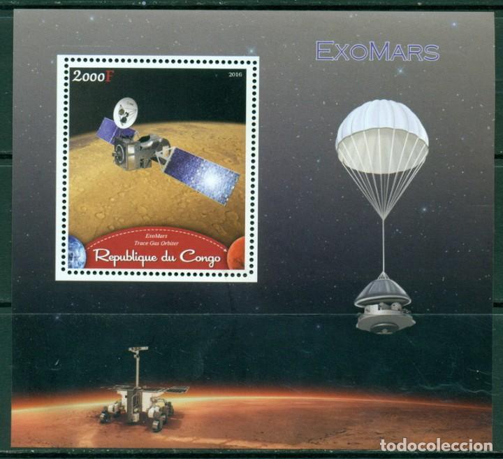 Sellos: CONGO 2016 SHEET MNH EXOMARS ESPACIO ESPACE SPACE MARTE MARS - Foto 1
