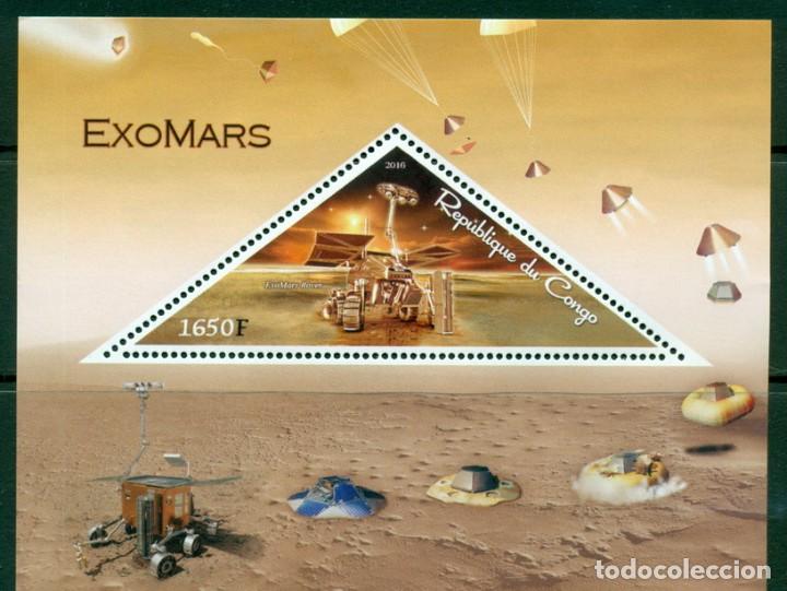 Sellos: CONGO 2016 SHEET MNH EXOMARS ESPACIO ESPACE SPACE MARTE MARS - Foto 1