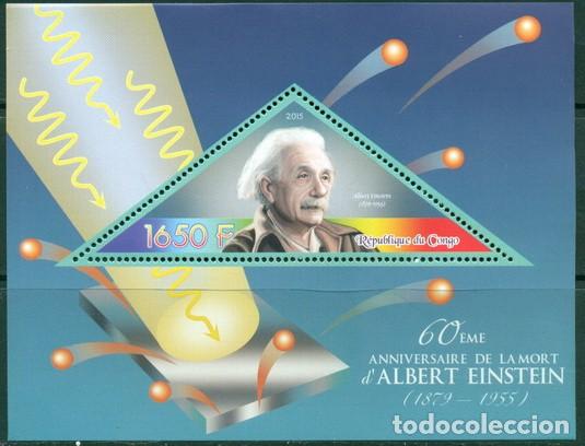 Sellos: CONGO 2015 SHEET MNH ALBERT EINSTEIN - Foto 1