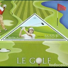 Timbres: CONGO 2015 SHEET MNH GOLF GOLFE SPORTS DEPORTES. Lote 331732753