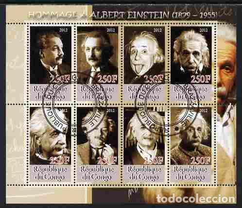 Sellos: CONGO 2012 SHEET USED MNH ALBERT EINSTEIN - Foto 1