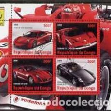 Sellos: CONGO 2008 SHEET USED MNH FERRARI COCHES AUTOS AUTOMOVILES CARS VOITURES AUTOMOBILI AUTOMOBILES. Lote 362889245