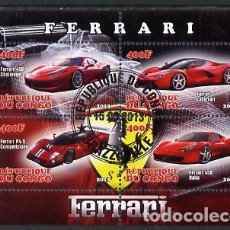 Sellos: CONGO 2013 SHEET USED MNH FERRARI COCHES AUTOS AUTOMOVILES CARS VOITURES AUTOMOBILI AUTOMOBILES. Lote 362889605