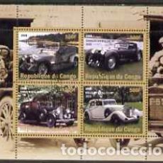 Sellos: CONGO 2008 SHEET USED MNH COCHES CLASICOS AUTOS AUTOMOVILES CARS VOITURES AUTOMOBILI AUTOMOBILES. Lote 362890135