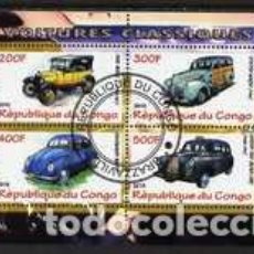 Sellos: CONGO 2010 SHEET USED MNH COCHES CLASICOS AUTOS AUTOMOVILES CARS VOITURES AUTOMOBILI AUTOMOBILES. Lote 362890285