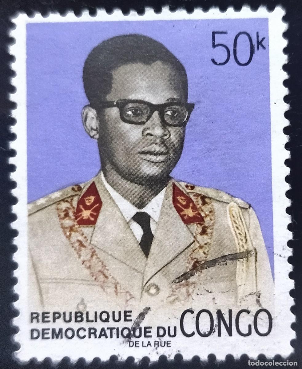 Sellos: CONGO 1969 General Mobutu. USADO. - Foto 1