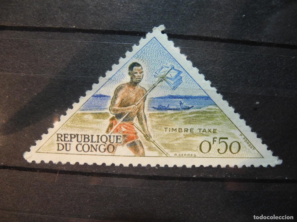 Sellos: Congo 1961. Yvert: T34 - Foto 1