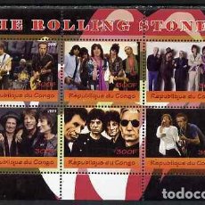 Sellos: CONGO 2009 SHEET MNH ROLLING STONES CANTANTES MUSICA SINGERS MUSIC. Lote 400311389