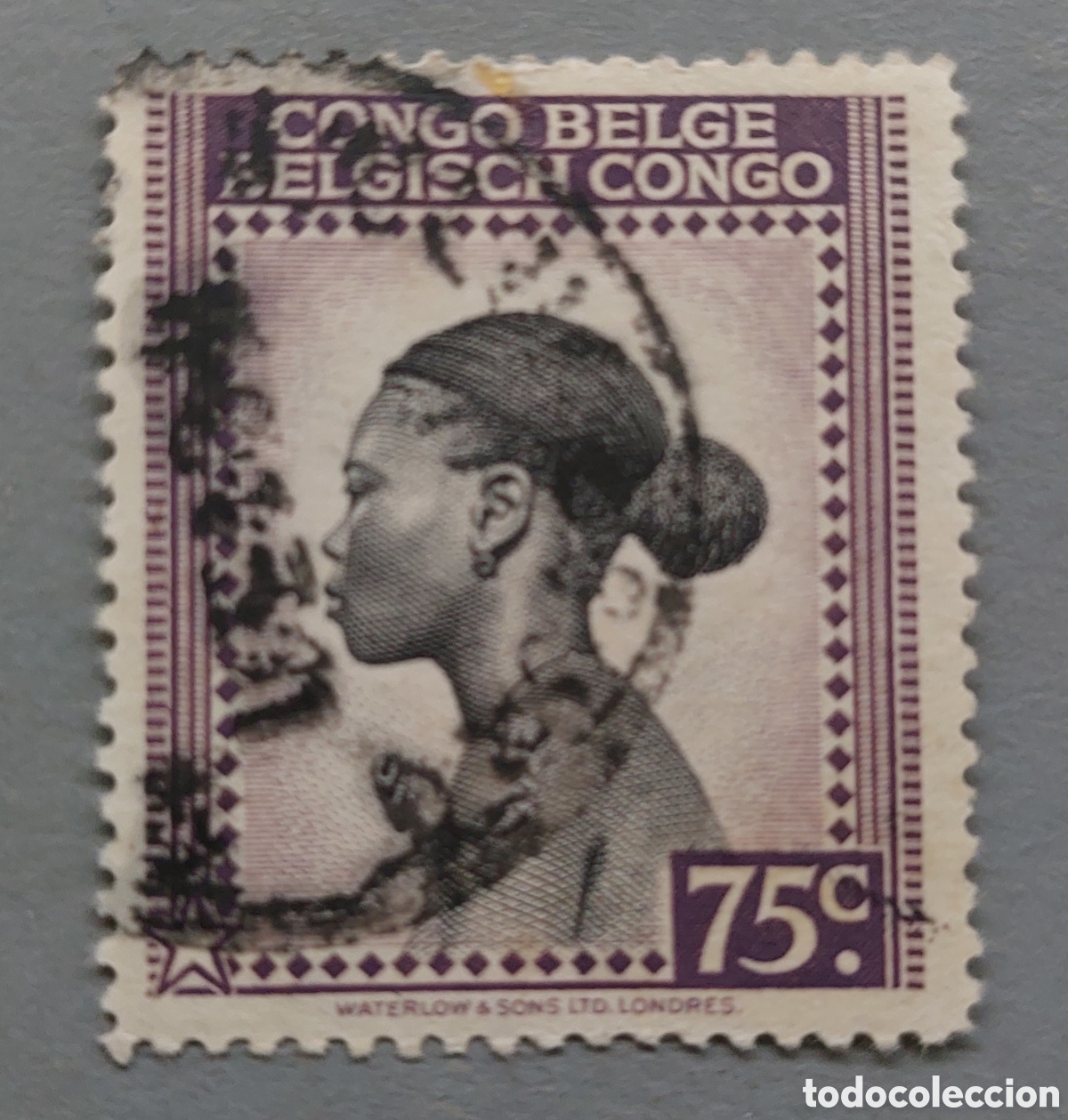 Sellos: Sello congo belga 75c - Foto 1