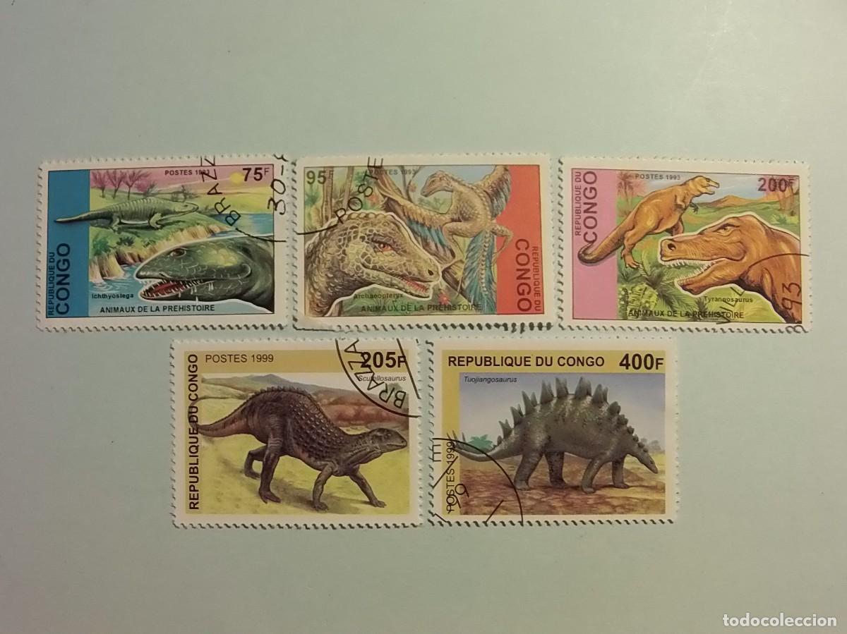 Motivos 10 Varios Prehistoria Animales Bloques (Sellos Para Los