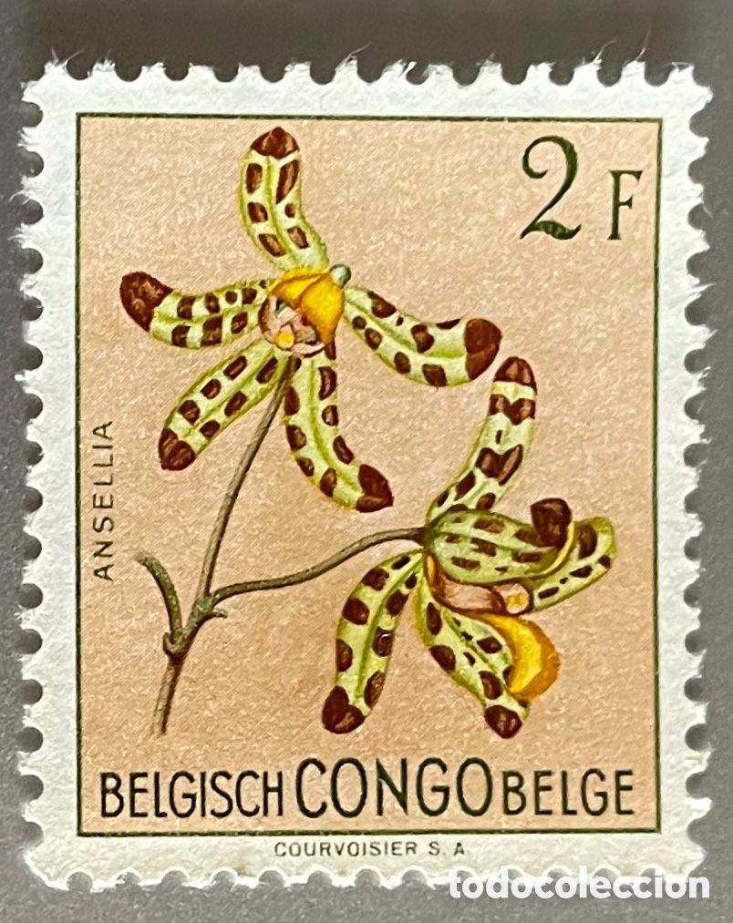 Sellos: Congo Belga. Flores. 1952 - Foto 1