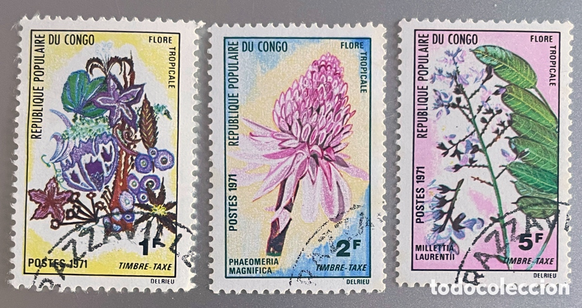 Sellos: Congo. Flora tropical. 1971 - Foto 1