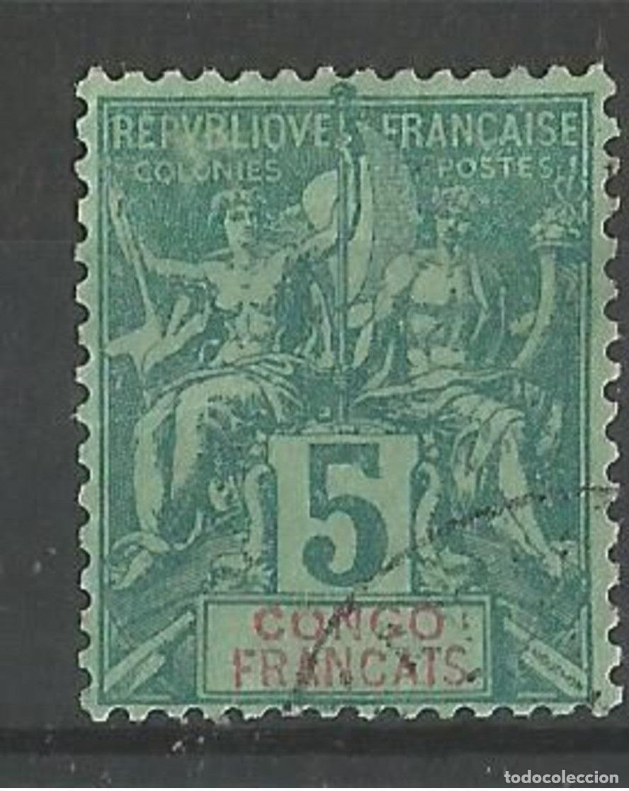 Sellos: CONGO FRANCES YVERT NUM. 15 USADO - Foto 1