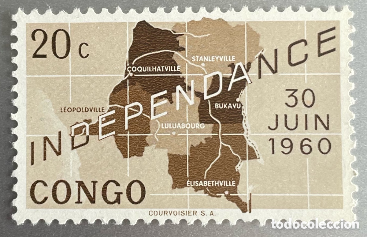 Sellos: Congo. Independencia. 1960 - Foto 1