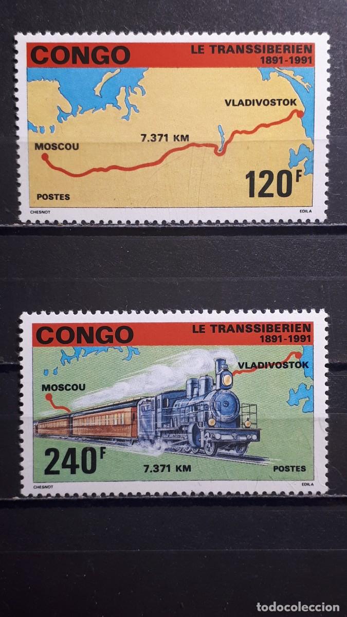 Sellos: CONGO . A&Ntilde;O 1991. **. YVERT 903/4 - Foto 1