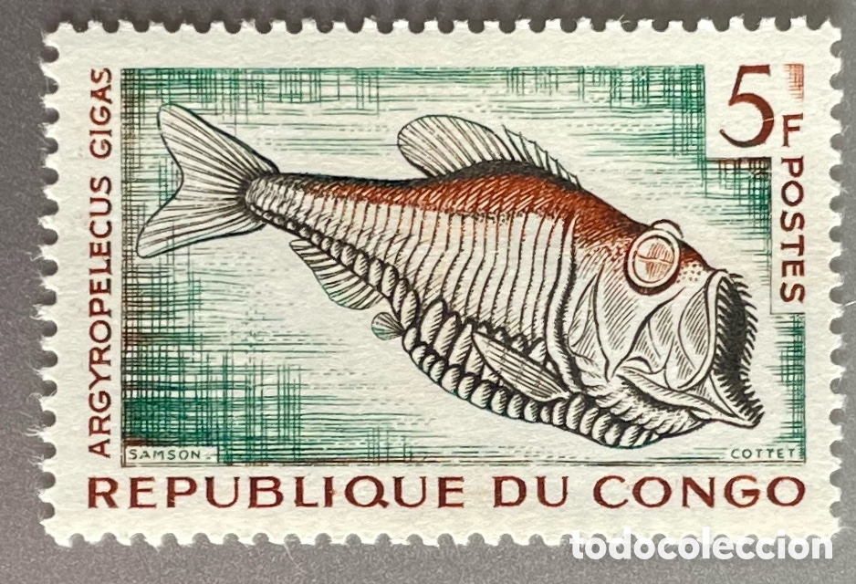 Sellos: Congo. Peces tropicales. 1961 - Foto 1