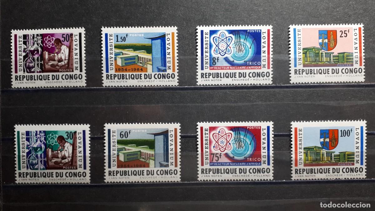 Sellos: CONGO. A&Ntilde;O 1964. **. YVERT 524/31 - Foto 1