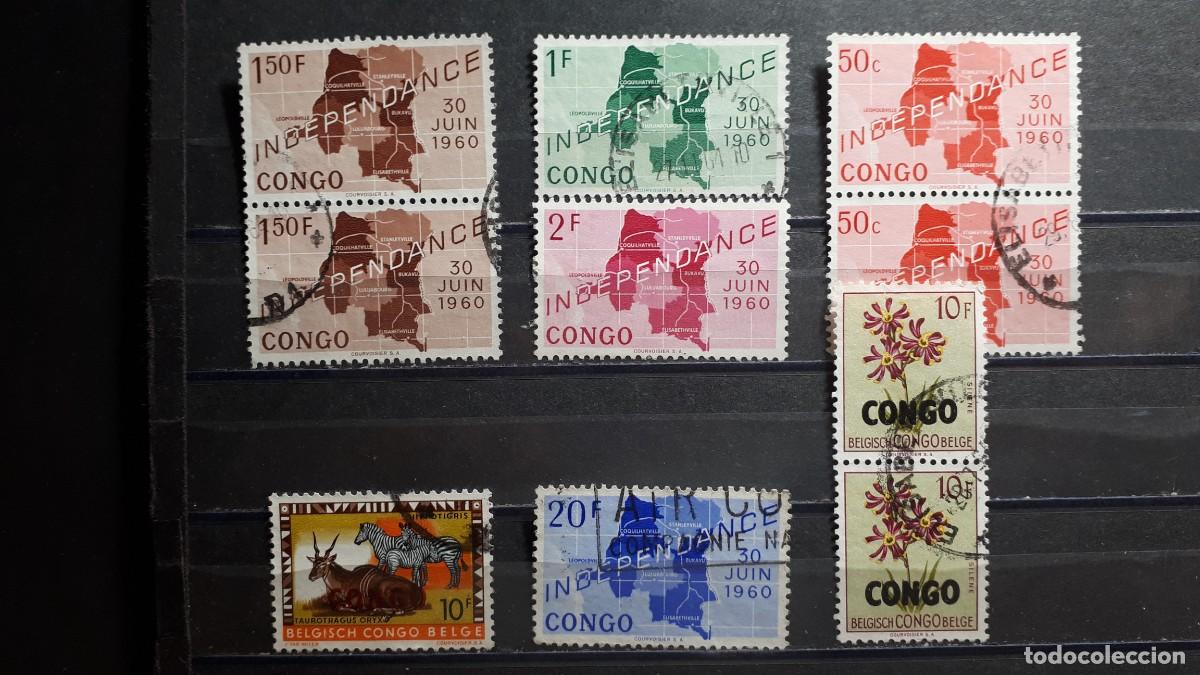 Sellos: CONGO. &deg;. Lote a catalogar de 10sellos - Foto 1