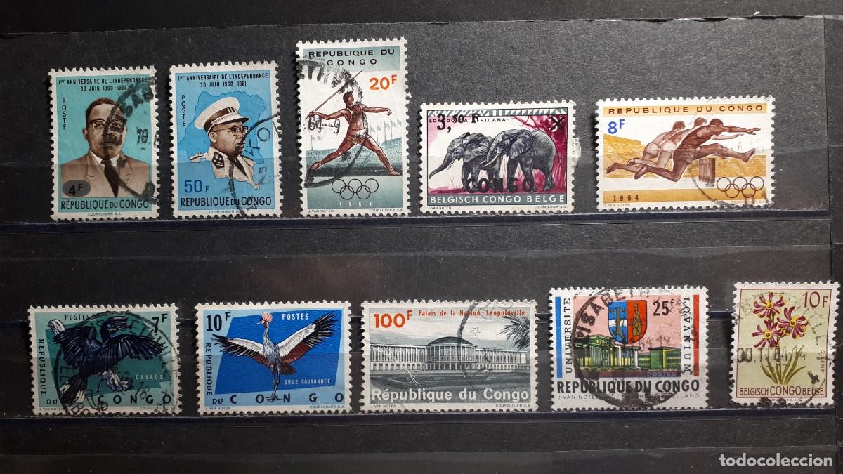 Sellos: CONGO. &deg;. A CATALOGAR 10 SELLOS. - Foto 1