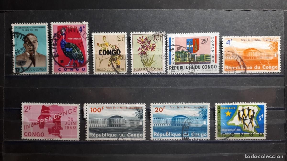 Sellos: CONGO. &deg;. A CATALOGAR 10 SELLOS. - Foto 1