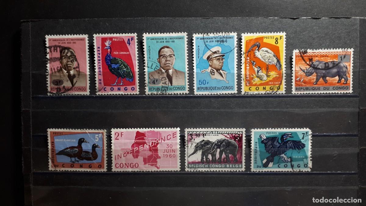 Sellos: CONGO. &deg;. A CATALOGAR 10 SELLOS. - Foto 1