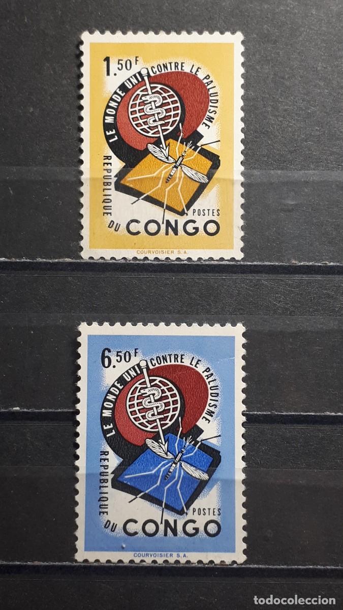 Sellos: CONGO. A&Ntilde;O 1962. **. YVERT 462, 464 - Foto 1