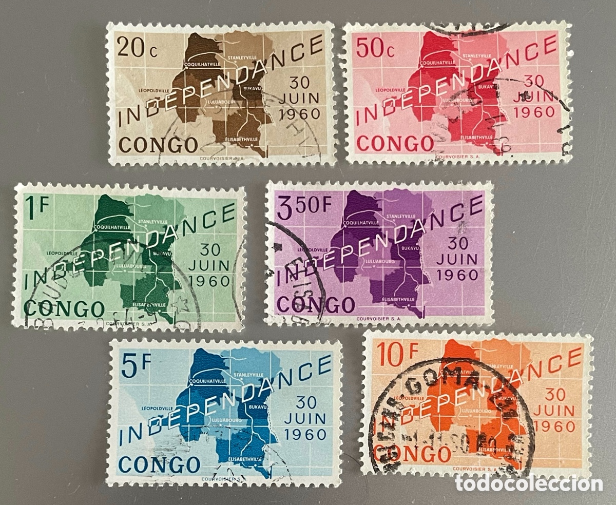 Sellos: Congo. Independencia. 1960 - Foto 1