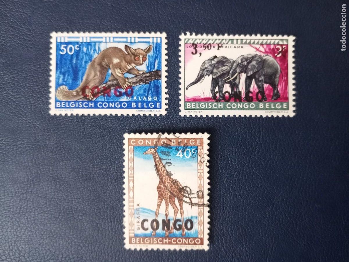 Briefmarken: CONGO, 1960, FAUNA, SELLOS SOBRECARGADOS