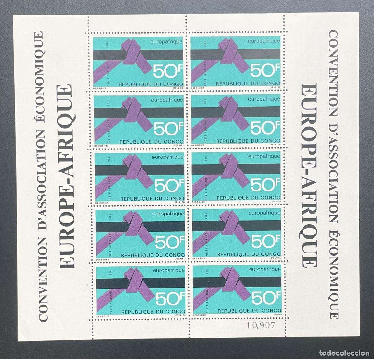 Sellos: Congo 1969 YT PA 86 tabl&oacute;n europafrica convenci&oacute;n asociaci&oacute;n econ&oacute;mica