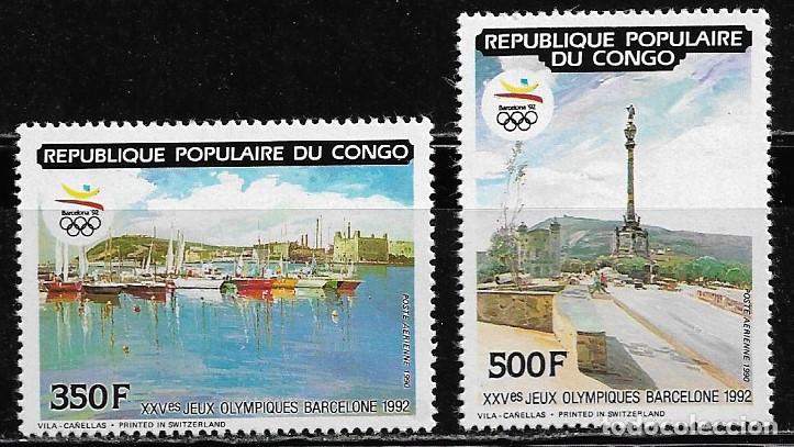 Sellos: CONGO 1990, Ivert A-404/05 - JUEGOS OL&Iacute;MPICOS BARCELONA 92. MNH.
