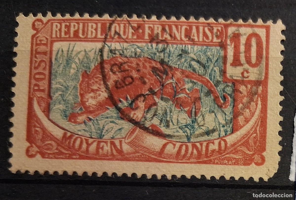 Sellos: CONGO FRANC&Eacute;S, 1907, CAT.YT.52.