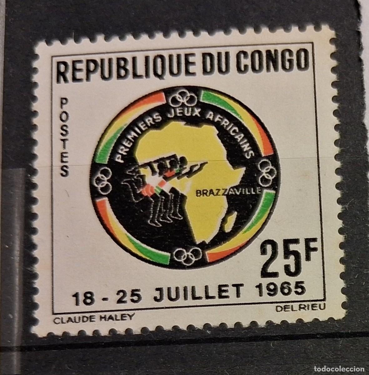 Sellos: CONGO REP&Uacute;BLICA , 1965, CAT.YT. 175.