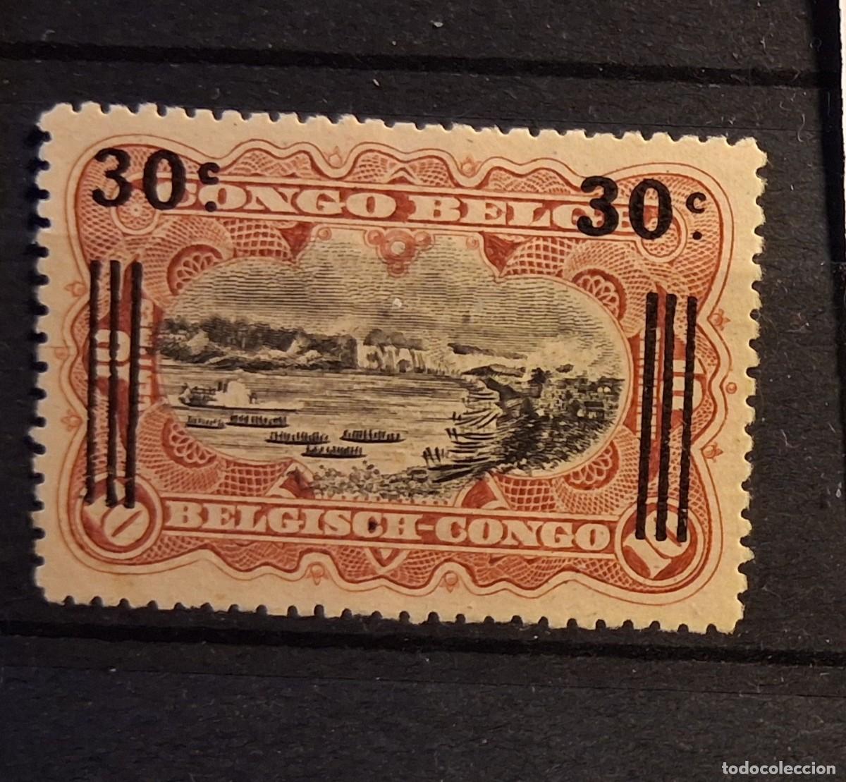 Sellos: CONGO BELGA , 1921, CAT.YT. 89.
