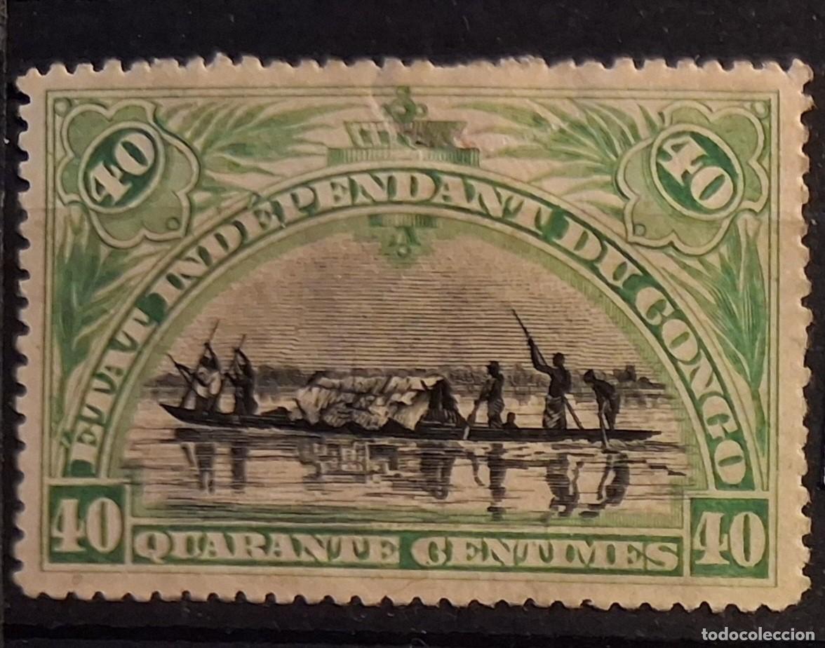 Sellos: CONGO BELGA , 1909, CAT.YT. 23.