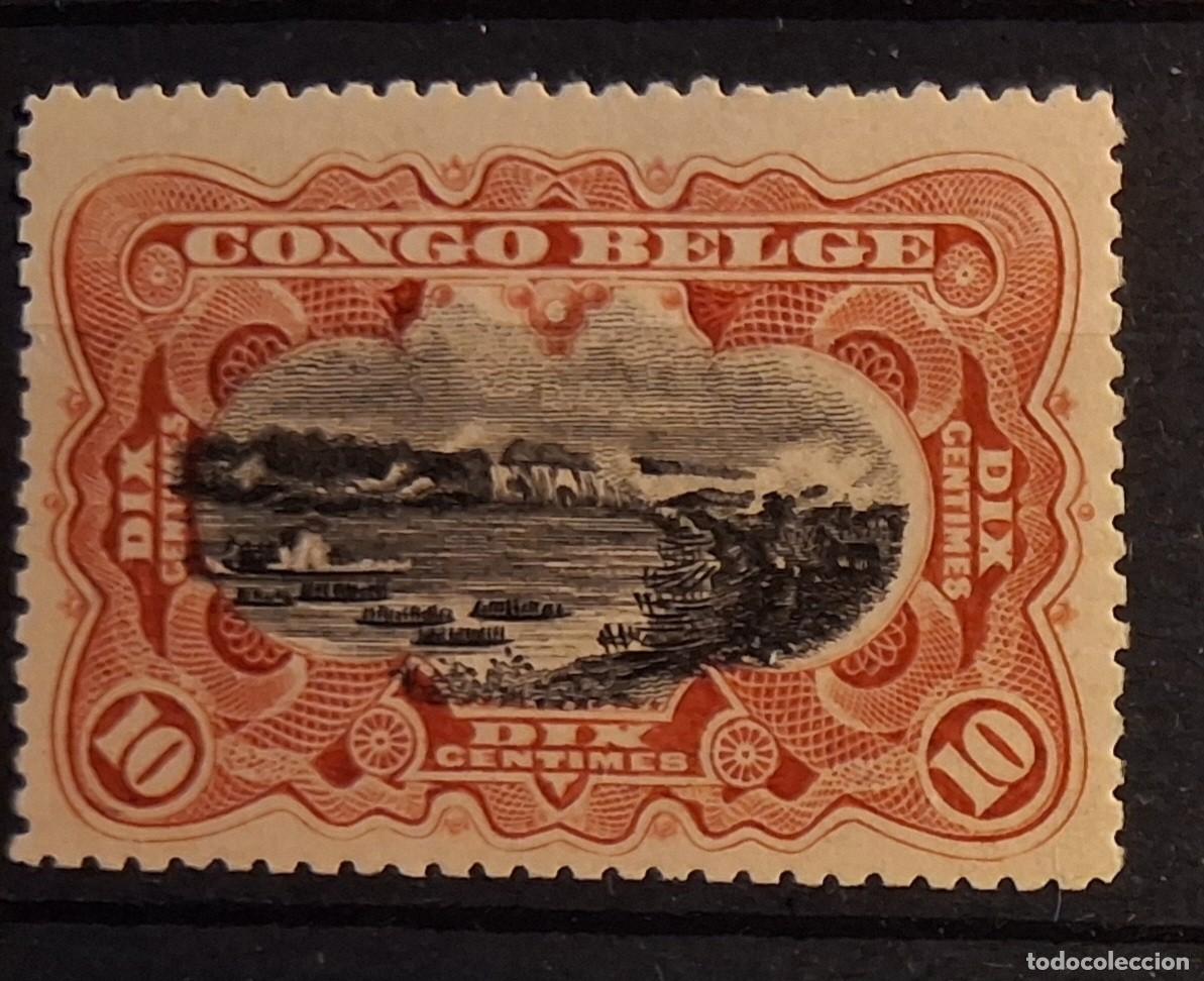 Sellos: CONGO BELGA, 1909, CAT.YT. 51.