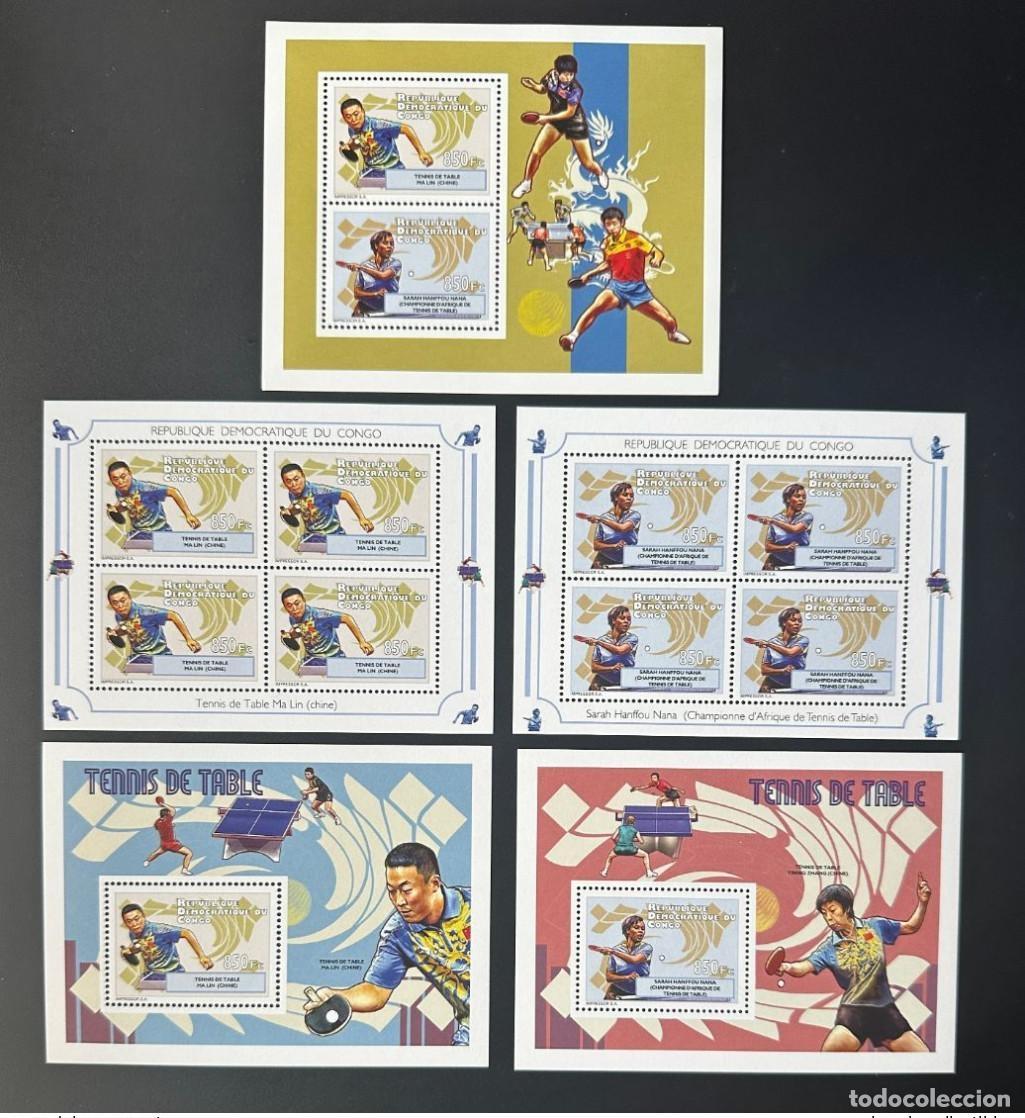 Sellos: Congo 2012 Mi. 2104 - 2105 Bl. 446 447 Tenis de mesa Ping Pong Sport China