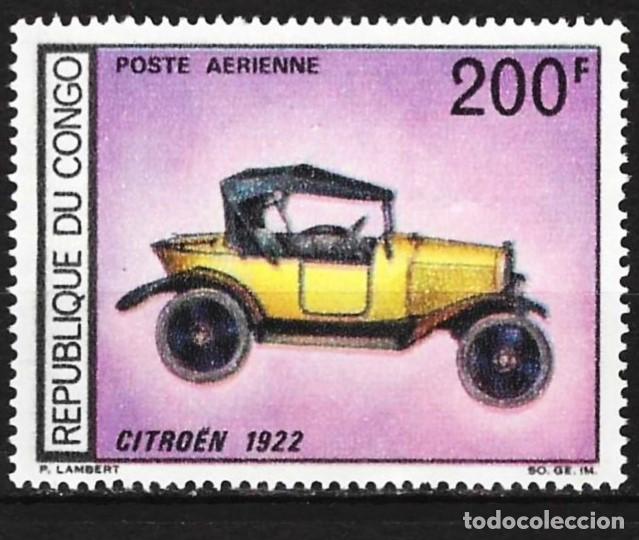 Sellos: Congo Brazzaville 1968 - Mi 160 - YT Pa 68 - Antigua coche : Citroen - MNG ( A&eacute;reo )