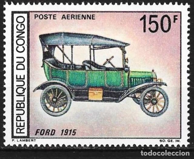 Sellos: Congo Brazzaville 1968 - Mi 159 - YT Pa 67 - Antigua coche : Ford 1915 - MH* ( A&eacute;reo )