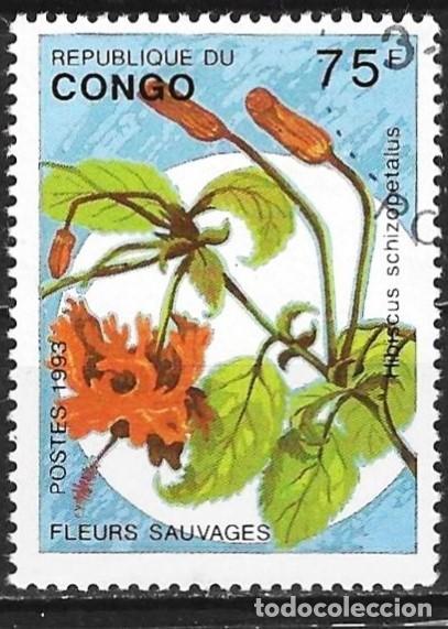 Sellos: Congo Brazzaville 1993 - Mi 1387 - YT 982 - Flores