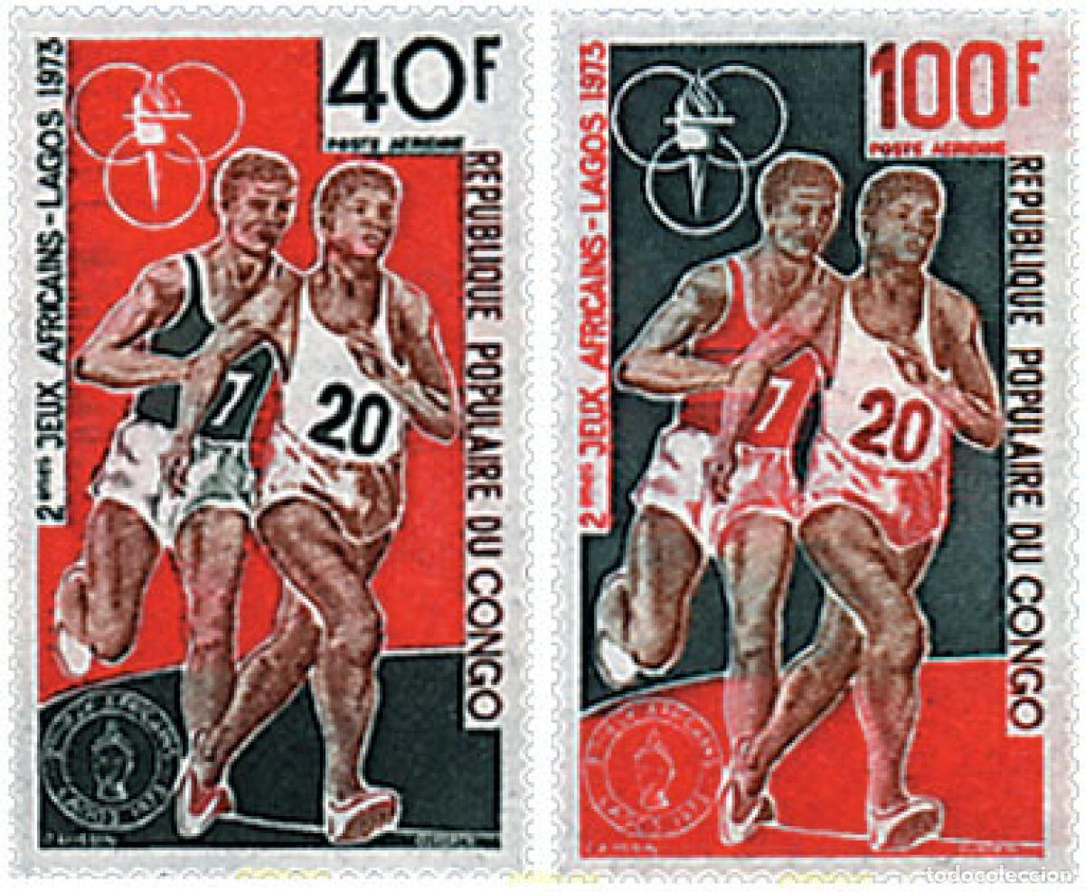 Stamps: 73300 MNH CONGO 1973 2 JUEGOS AFRICANOS EN LAGOS.