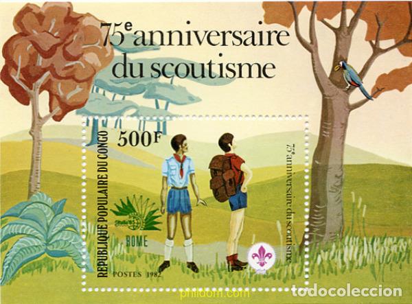 Sellos: 265283 MNH CONGO 1982 75 ANIVERSARIO DEL ESCULTISMO